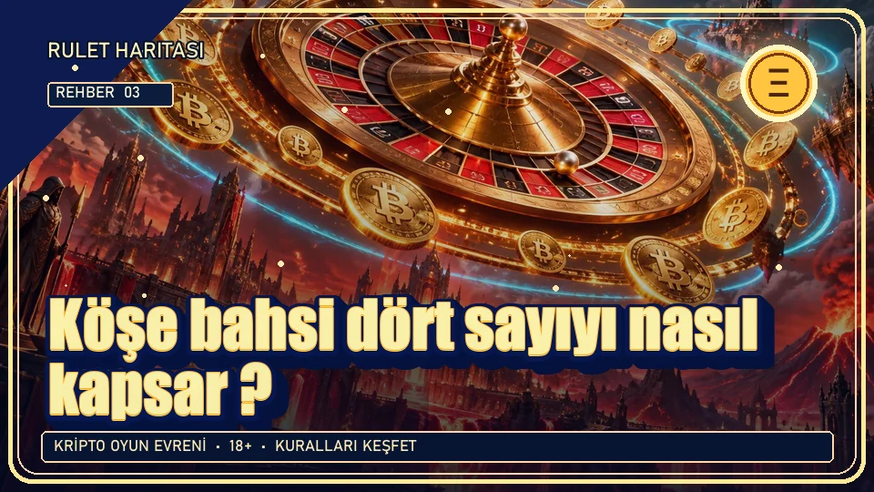 Köşe bahsi dört sayıyı nasıl kapsar? için kripto temalı oyun kapağı