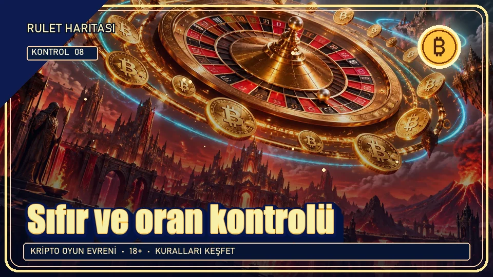 Sıfır ve oran için kripto temalı kontrol görseli